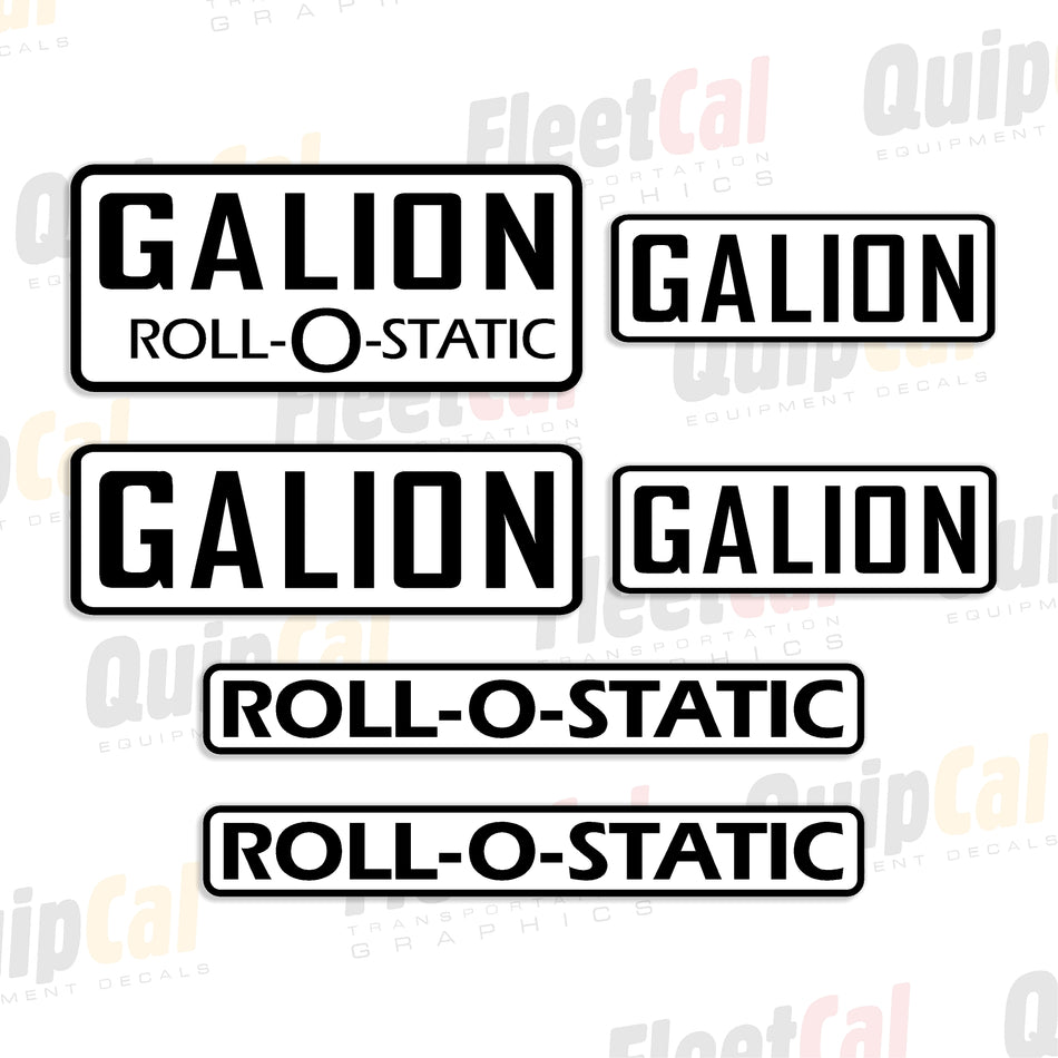 Decals for Galion Rollers