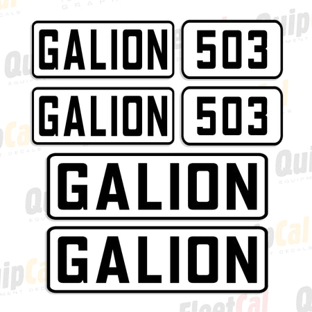 Decals for Galion Graders