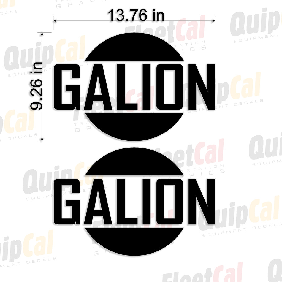 Decals for Galion Equipment