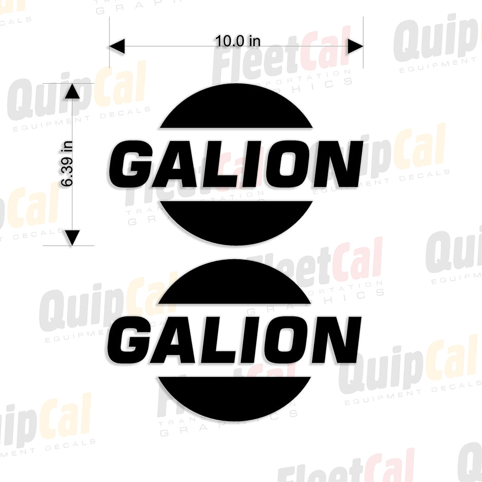 Decals for Galion Equipment