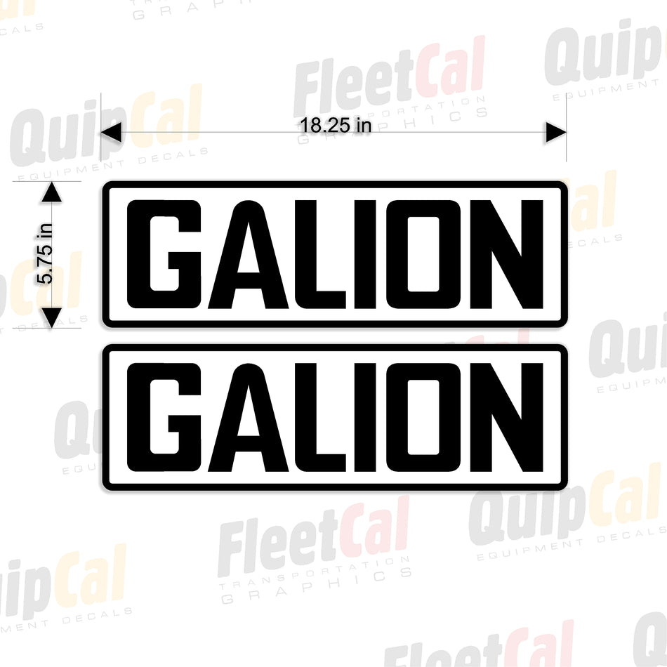 Decals for Galion Construction