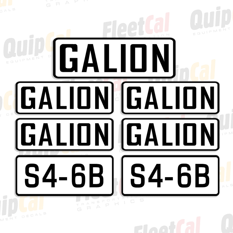 Decals for Galion Rollers