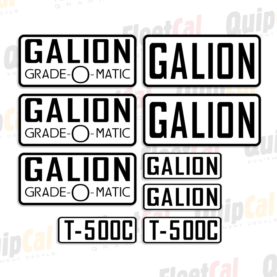 Decals for Galion Graders