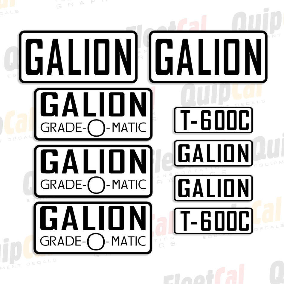 Decals for Galion Graders