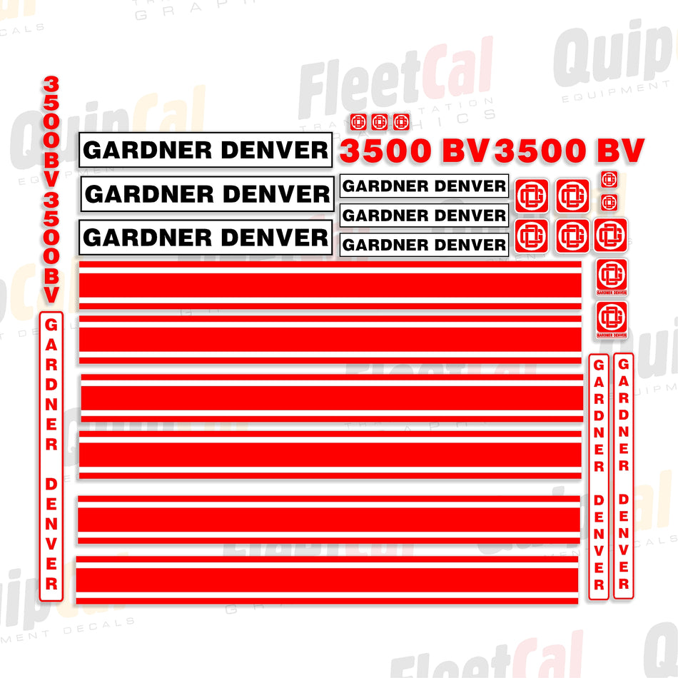 Decals for Gardner Denver Decals