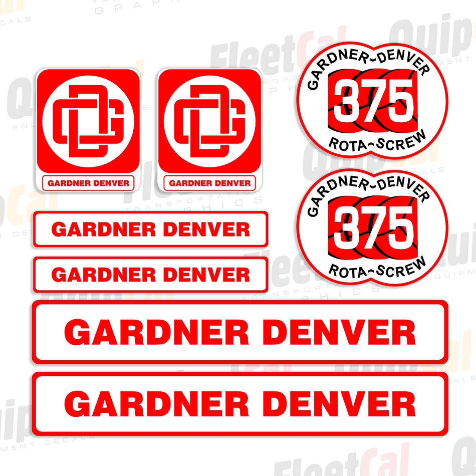 Decals for Gardner Denver Air Compressor