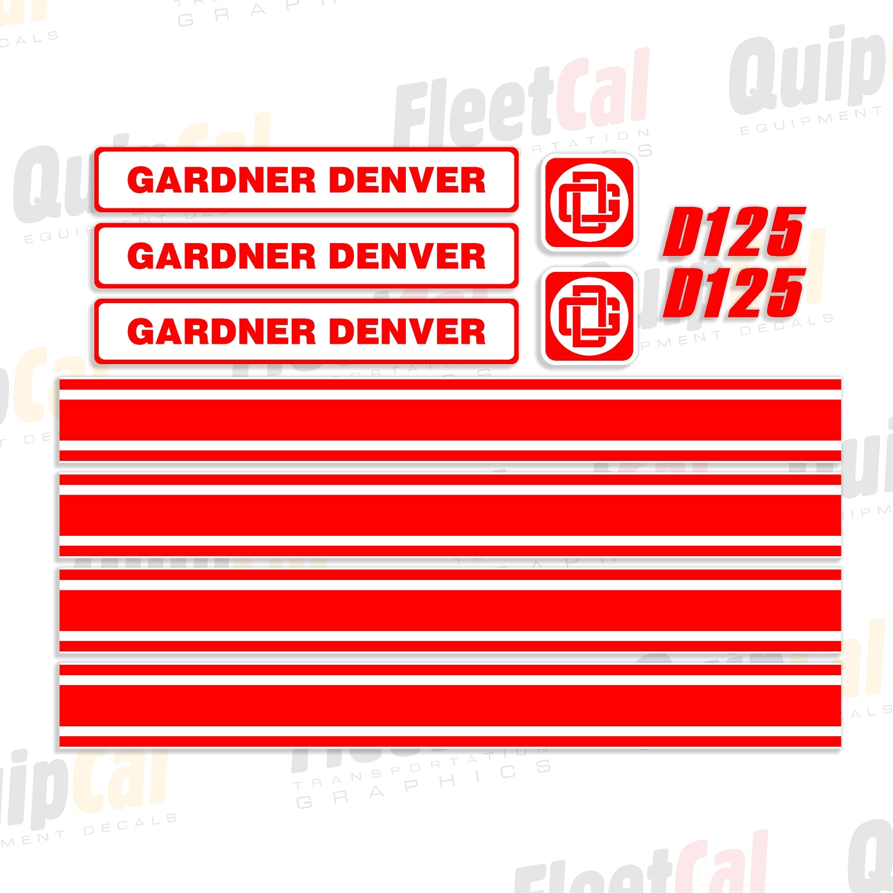 Decals for Gardner Denver Air Compressor