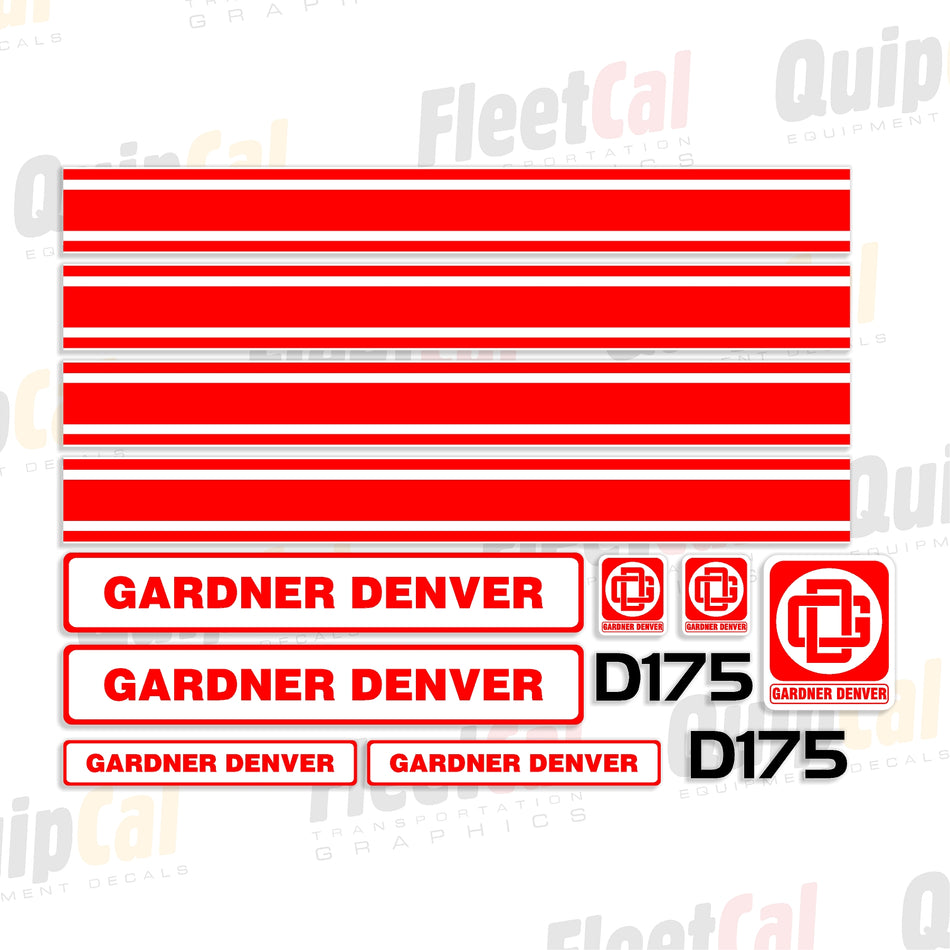 Decals for Gardner Denver Air Compressor