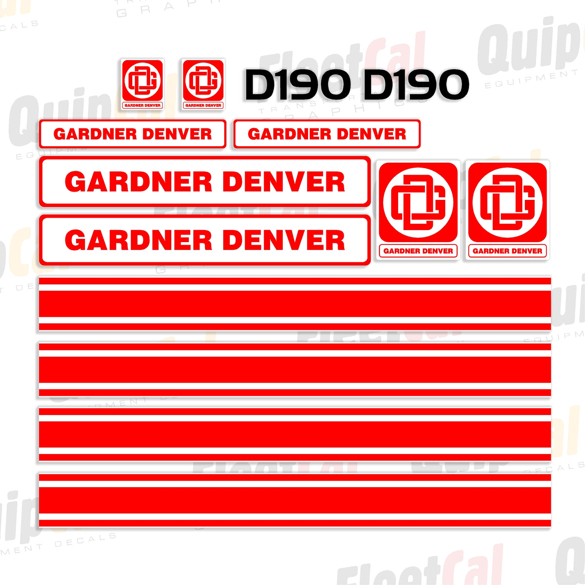 Decals for Gardner Denver Air Compressor