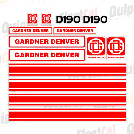 Decals for Gardner Denver Air Compressor