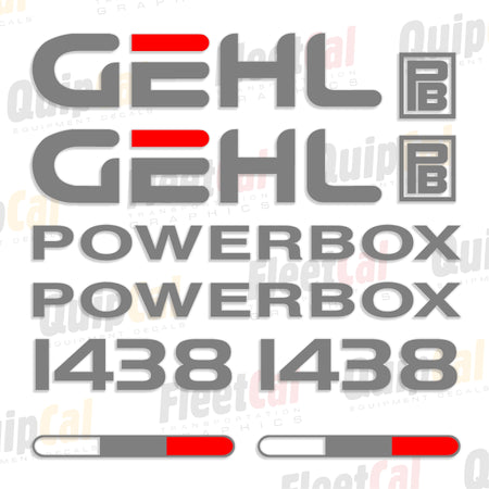 Gehl Powerbox Paver Decal Set