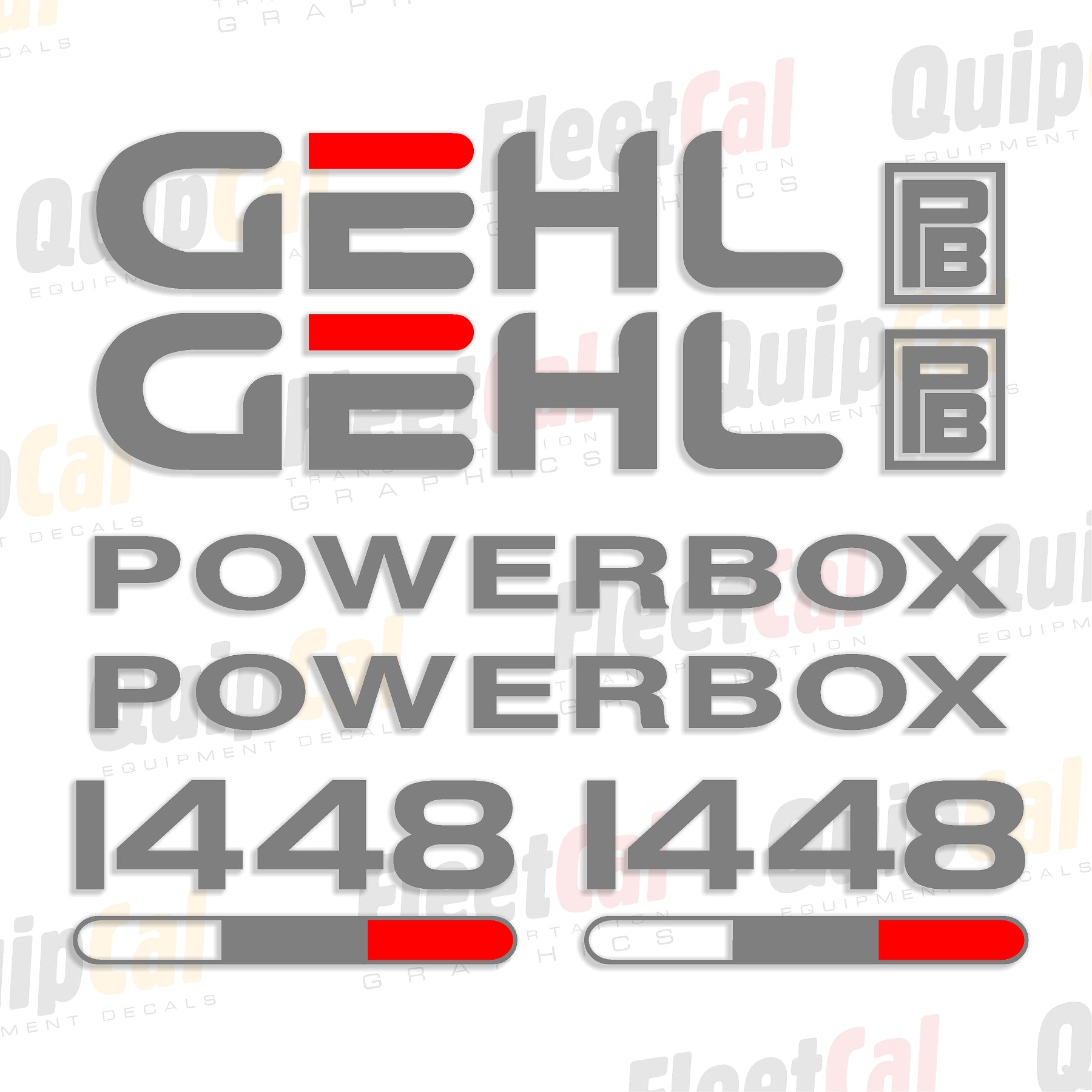 Gehl Powerbox Paver Decal Set