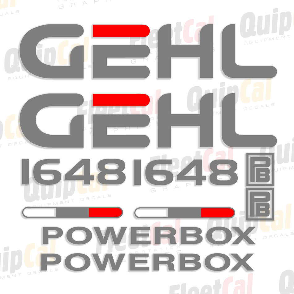 Gehl Powerbox Paver Decal Set