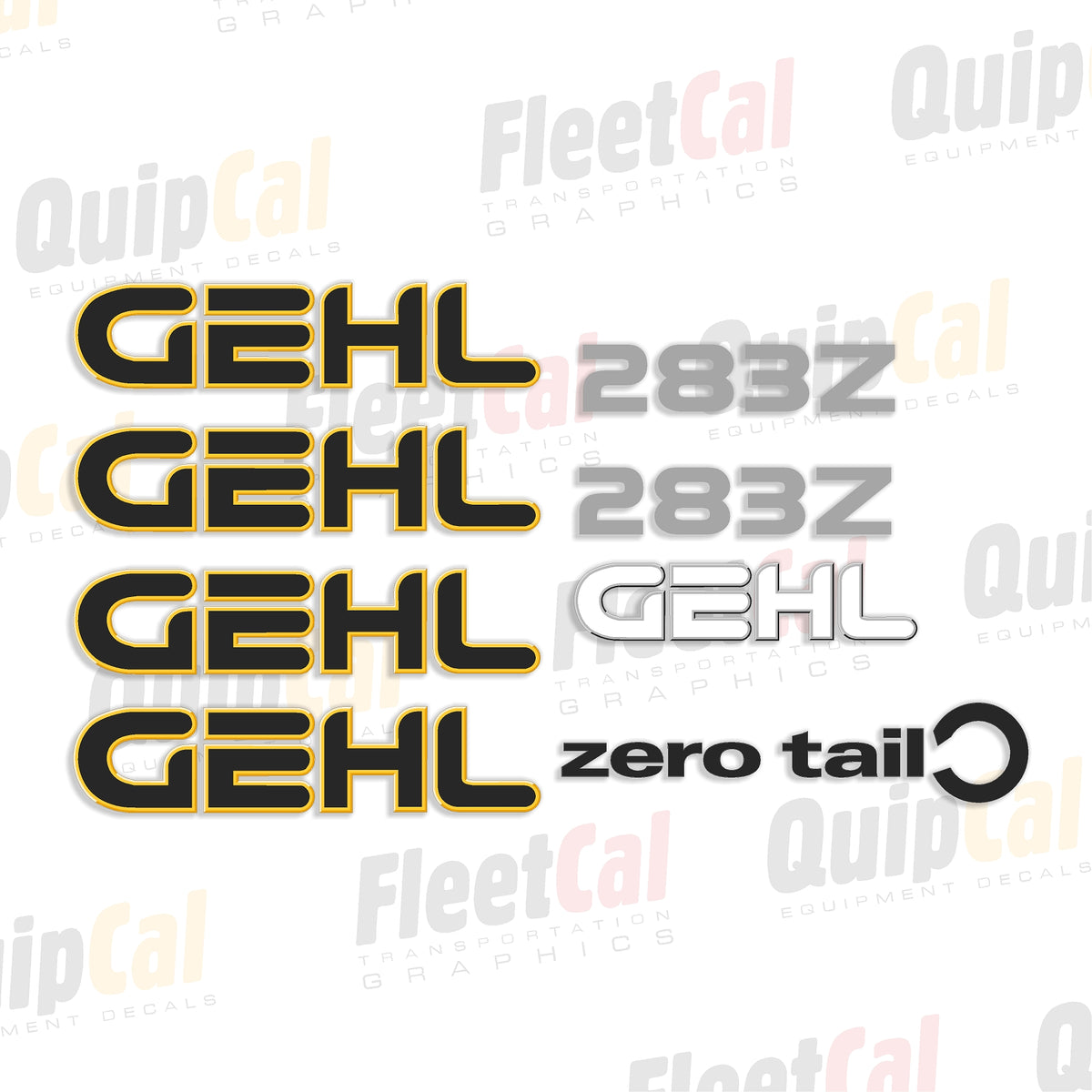 Gehl Excavator Decal Set