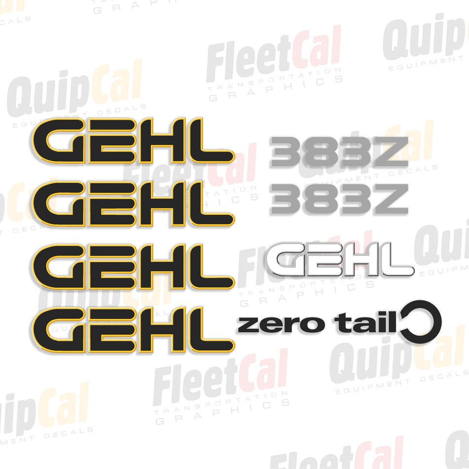 Gehl Excavator Decal Set