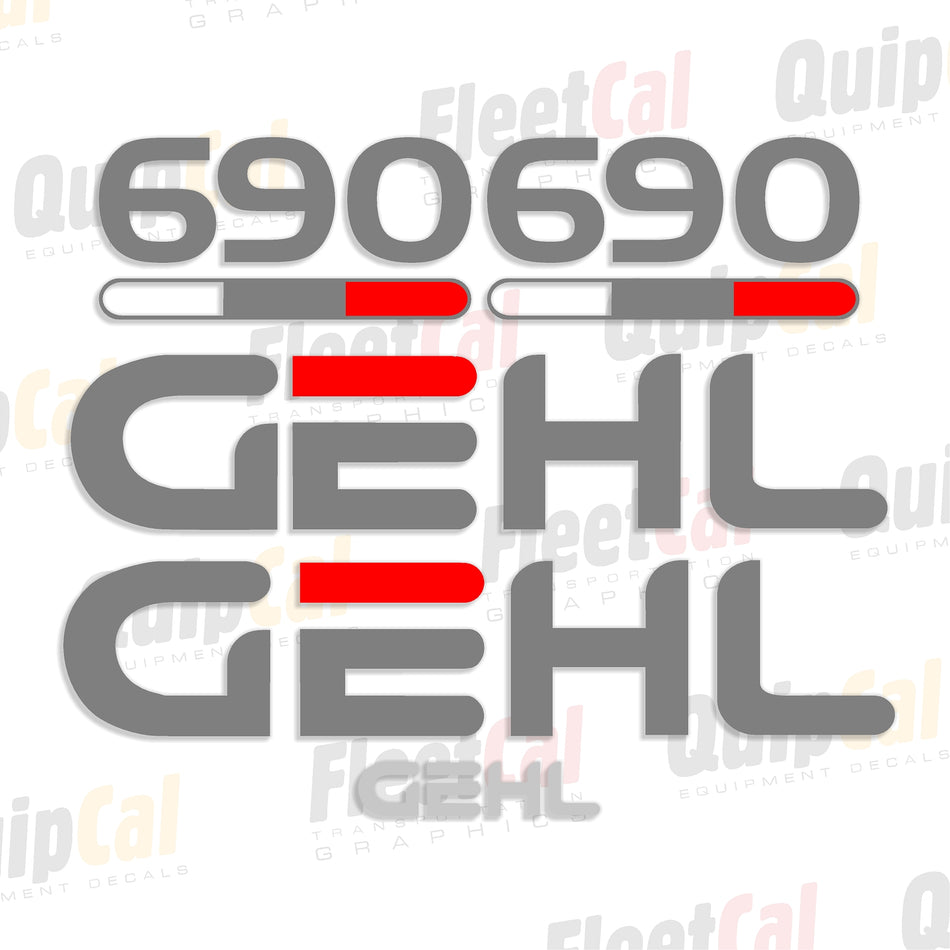 Gehl Grader Decal Set