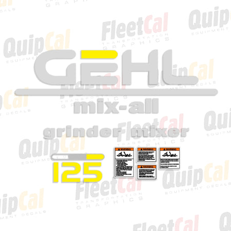 Gehl Feed Mixer Decal Set