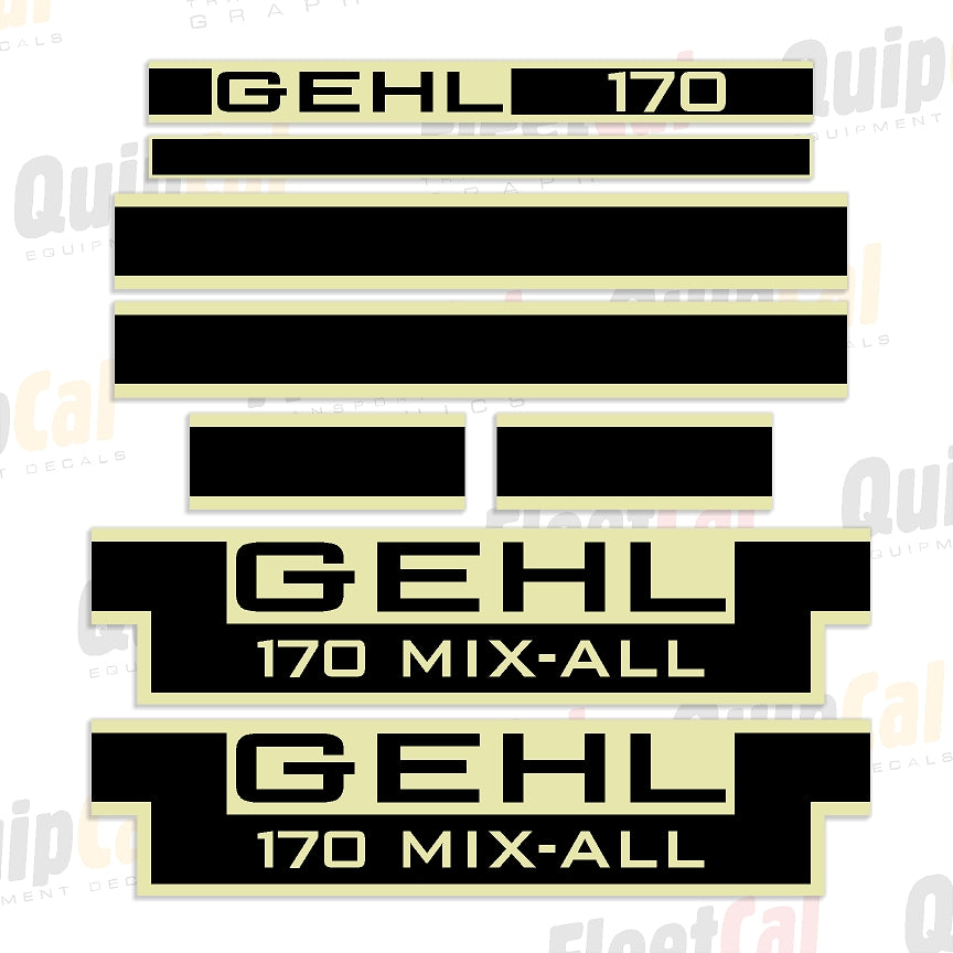 Gehl Feed Mixer Decal Set