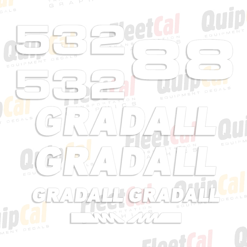 Gradall Telehandler Decals