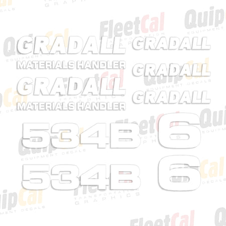 Gradall Telehandler Decals