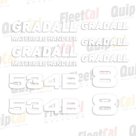 Gradall Telehandler Decals