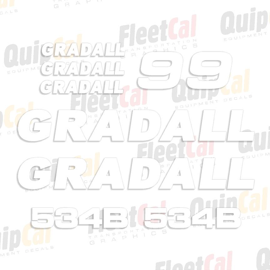 Gradall Telehandler Decals