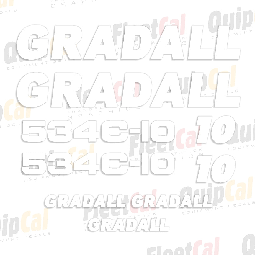 Gradall Telehandler Decals