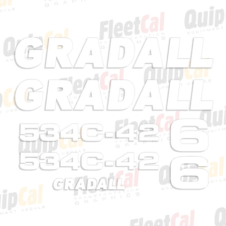 Gradall Telehandler Decals