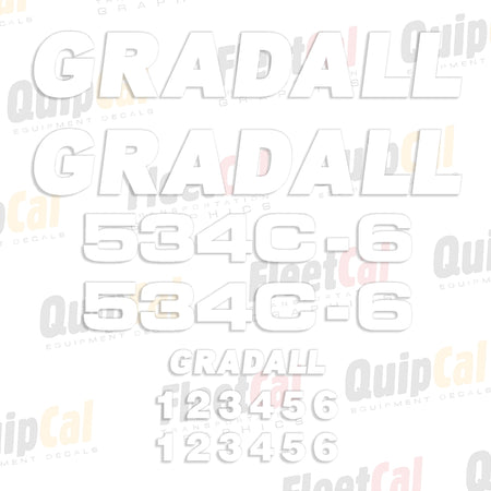 Gradall Telehandler Decals