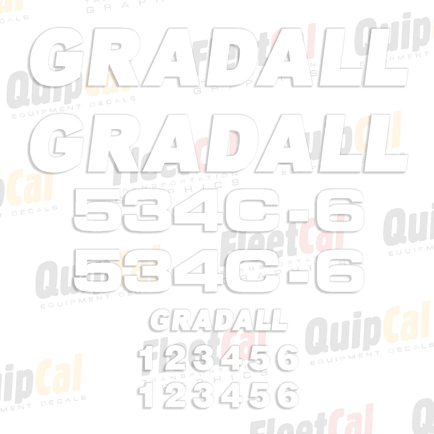 Gradall Telehandler Decals