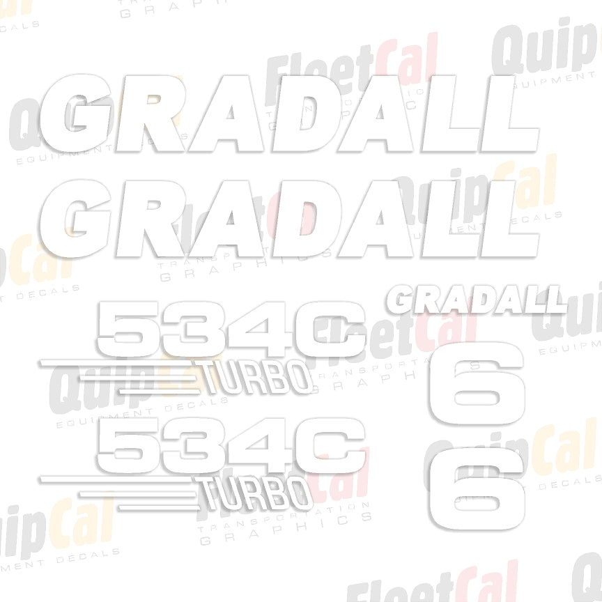 Gradall Telehandler Decals