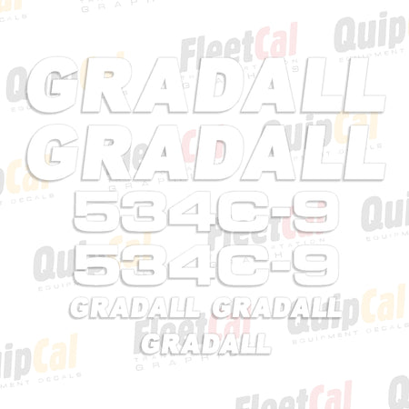 Gradall Telehandler Decals