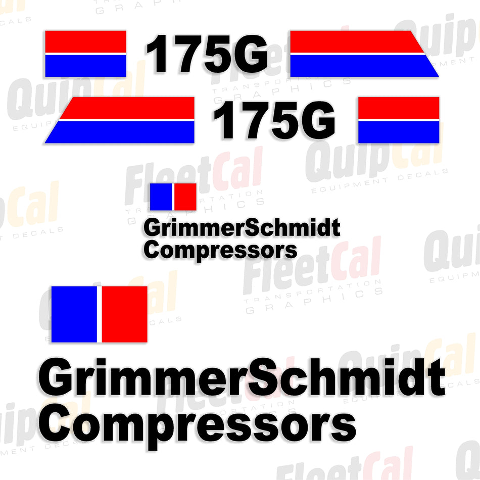 Grimmer Schmidt Air Compressor Decals