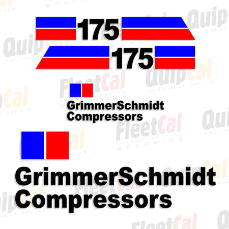 Grimmer Schmidt Air Compressor Decals