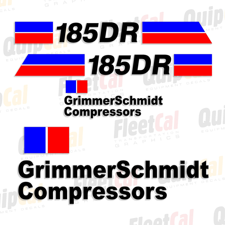 Grimmer Schmidt Air Compressor Decals