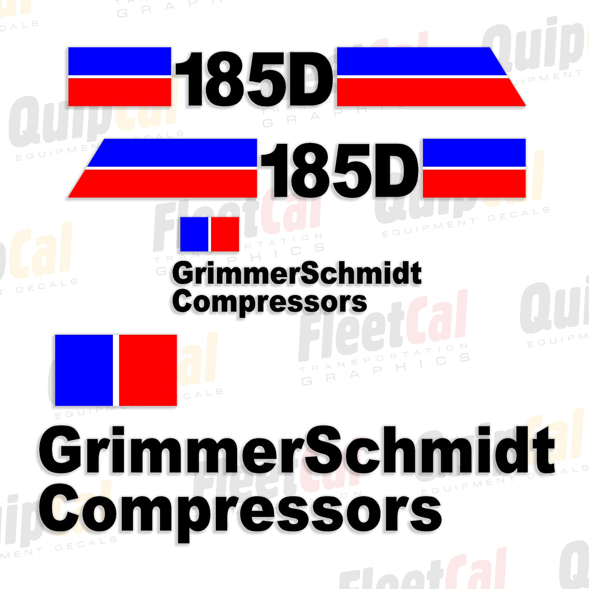 Grimmer Schmidt Air Compressor Decals