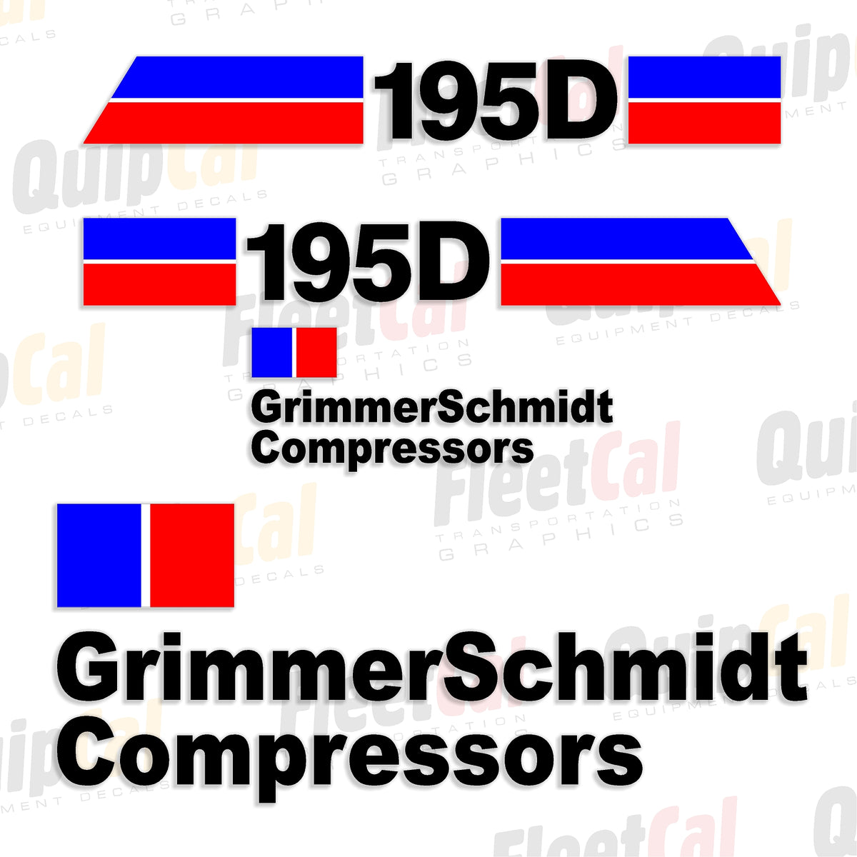 Grimmer Schmidt Air Compressor Decals