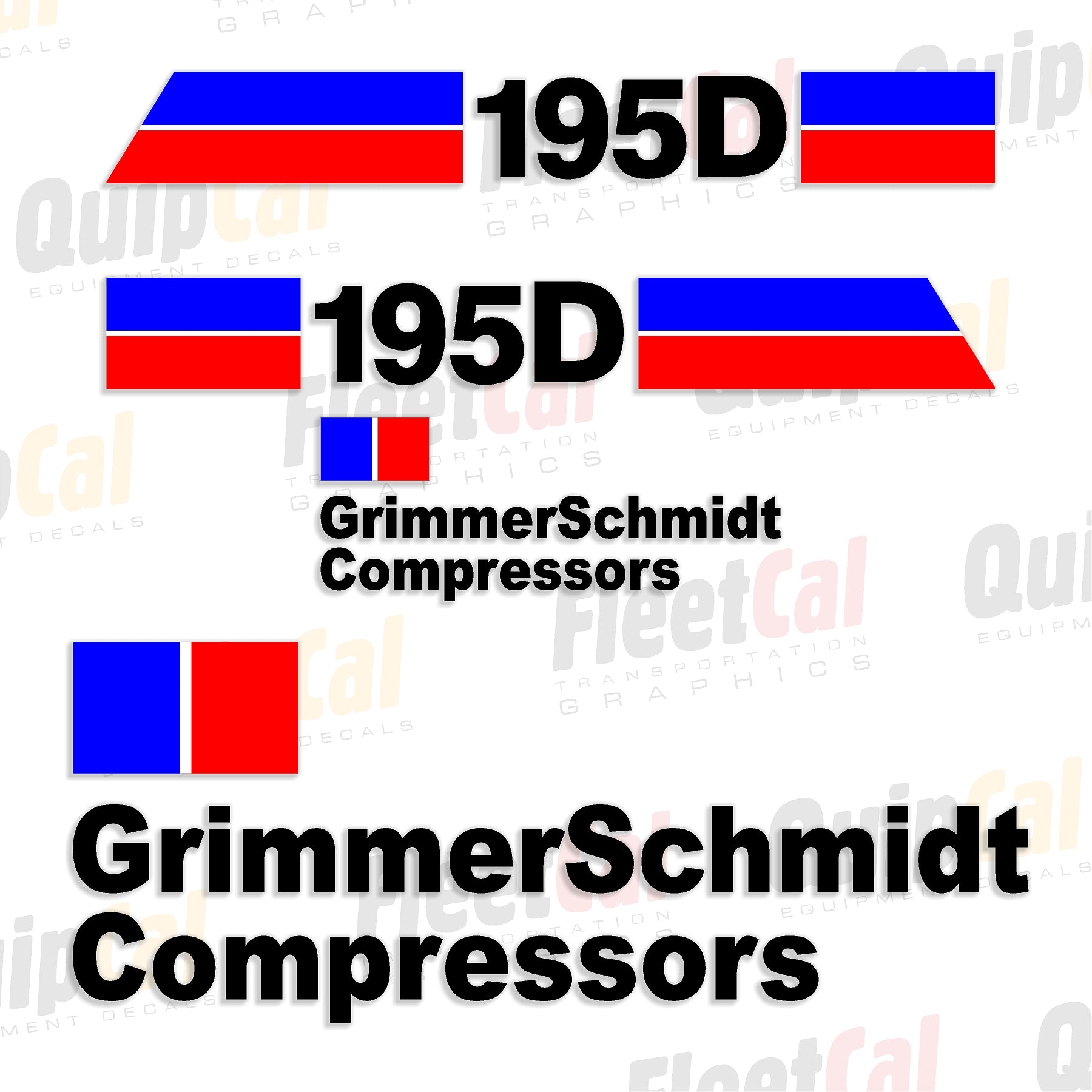 Grimmer Schmidt Air Compressor Decals