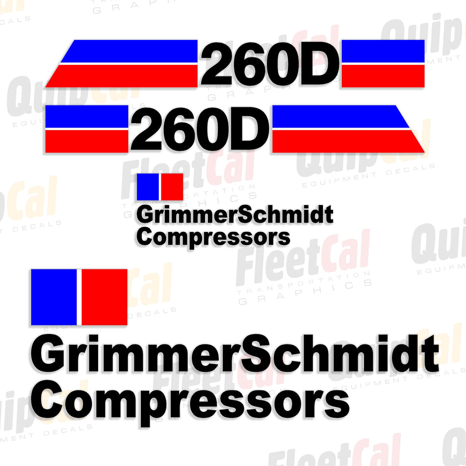 Grimmer Schmidt Air Compressor Decals