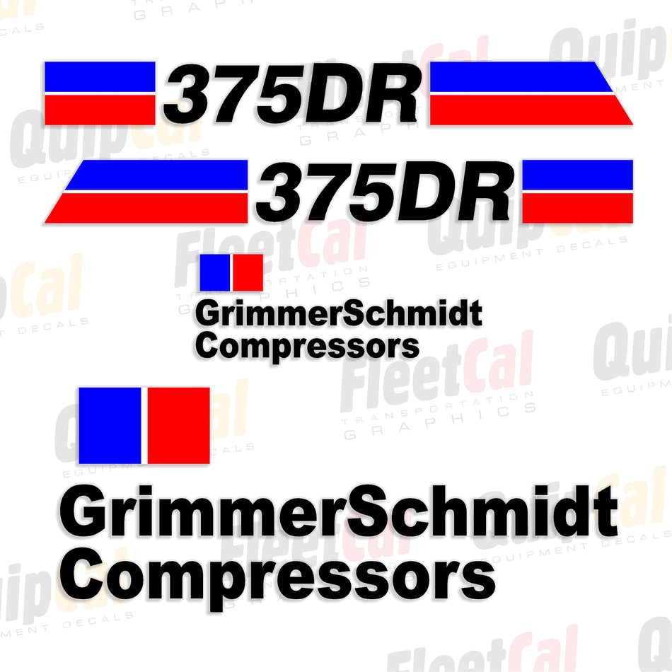 Grimmer Schmidt Air Compressor Decals