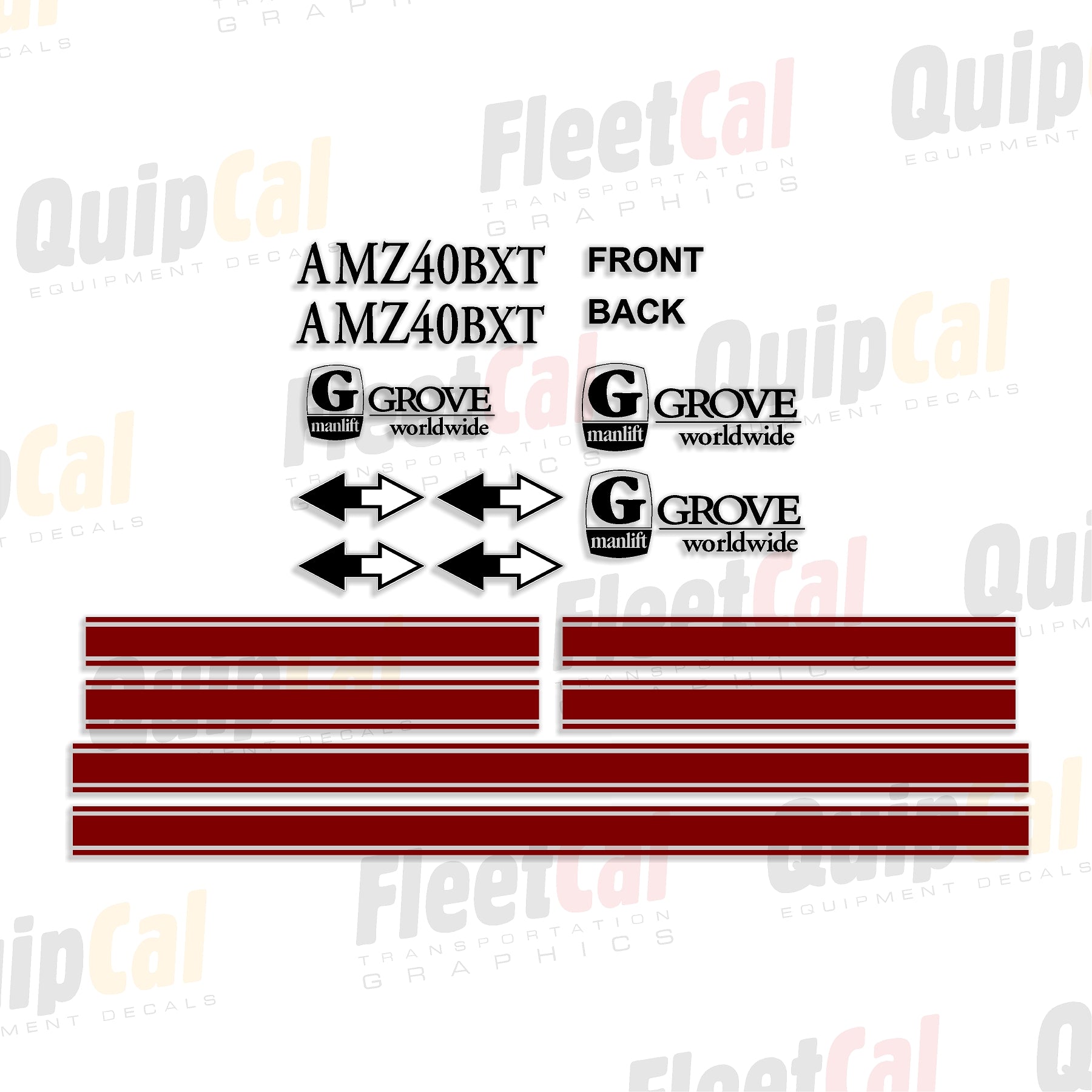 Grove Manlift Decal Sets