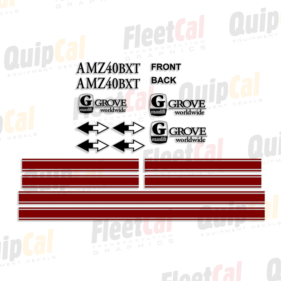 Grove Manlift Decal Sets