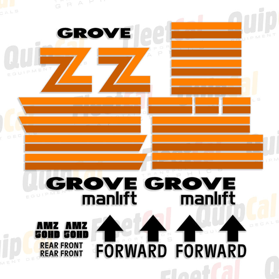 Grove Manlift Decal Sets