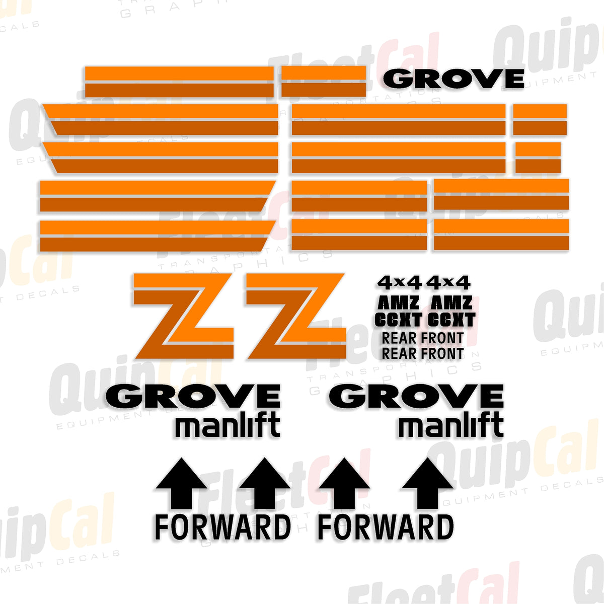 Grove Manlift Decal Sets