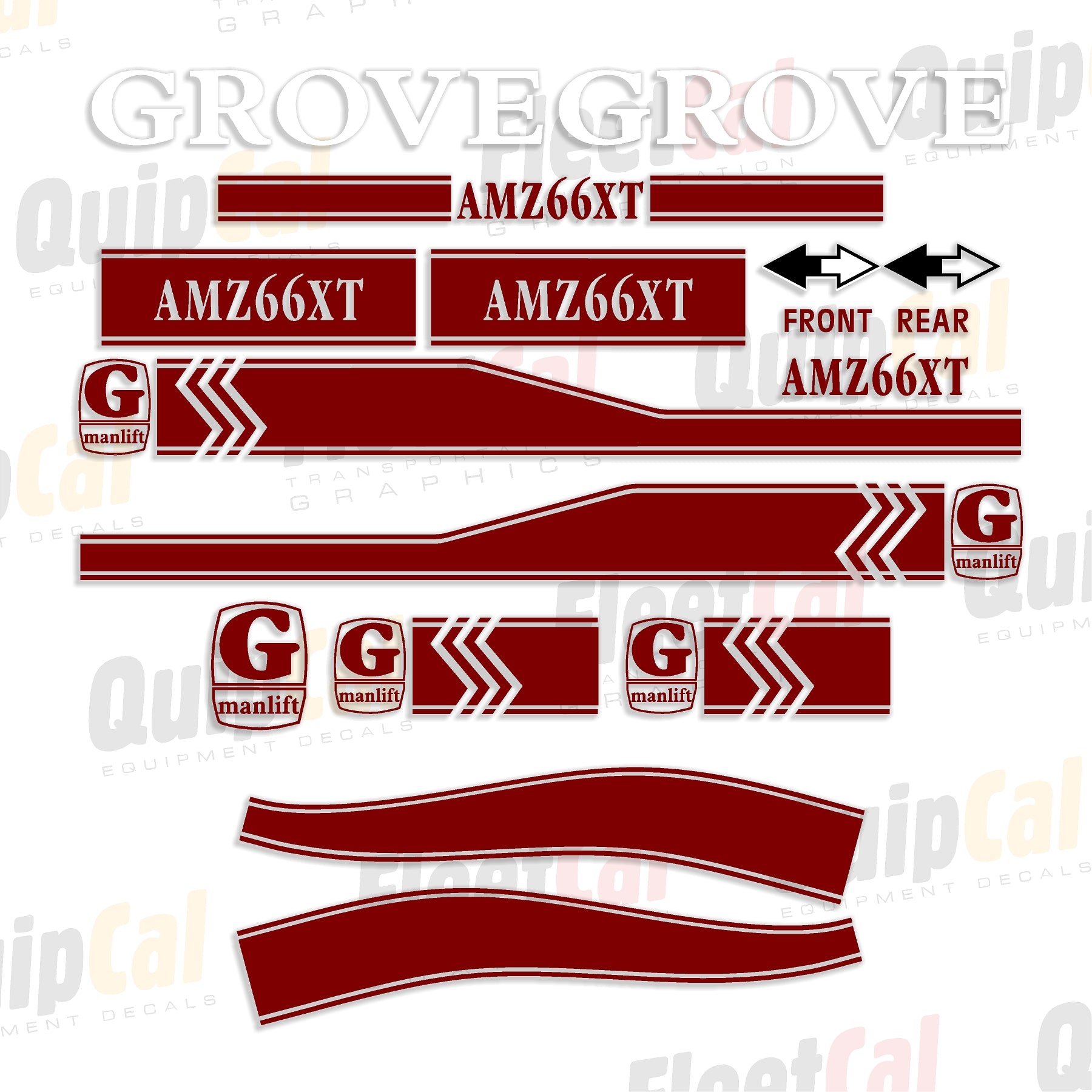 Grove Manlift Decal Sets