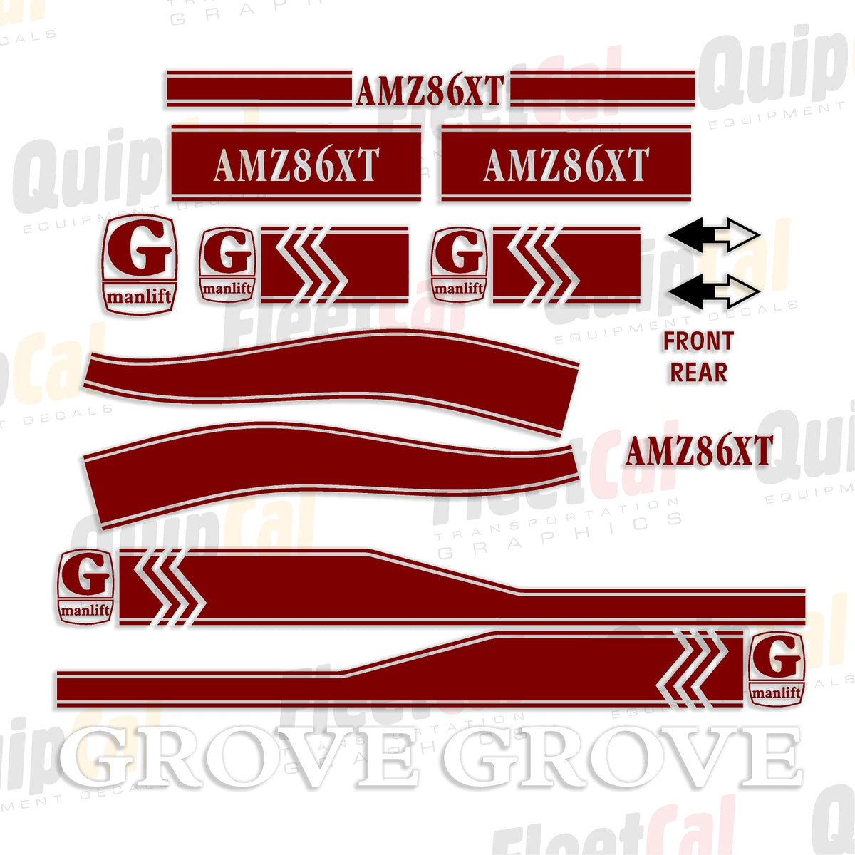 Grove Manlift Decal Sets