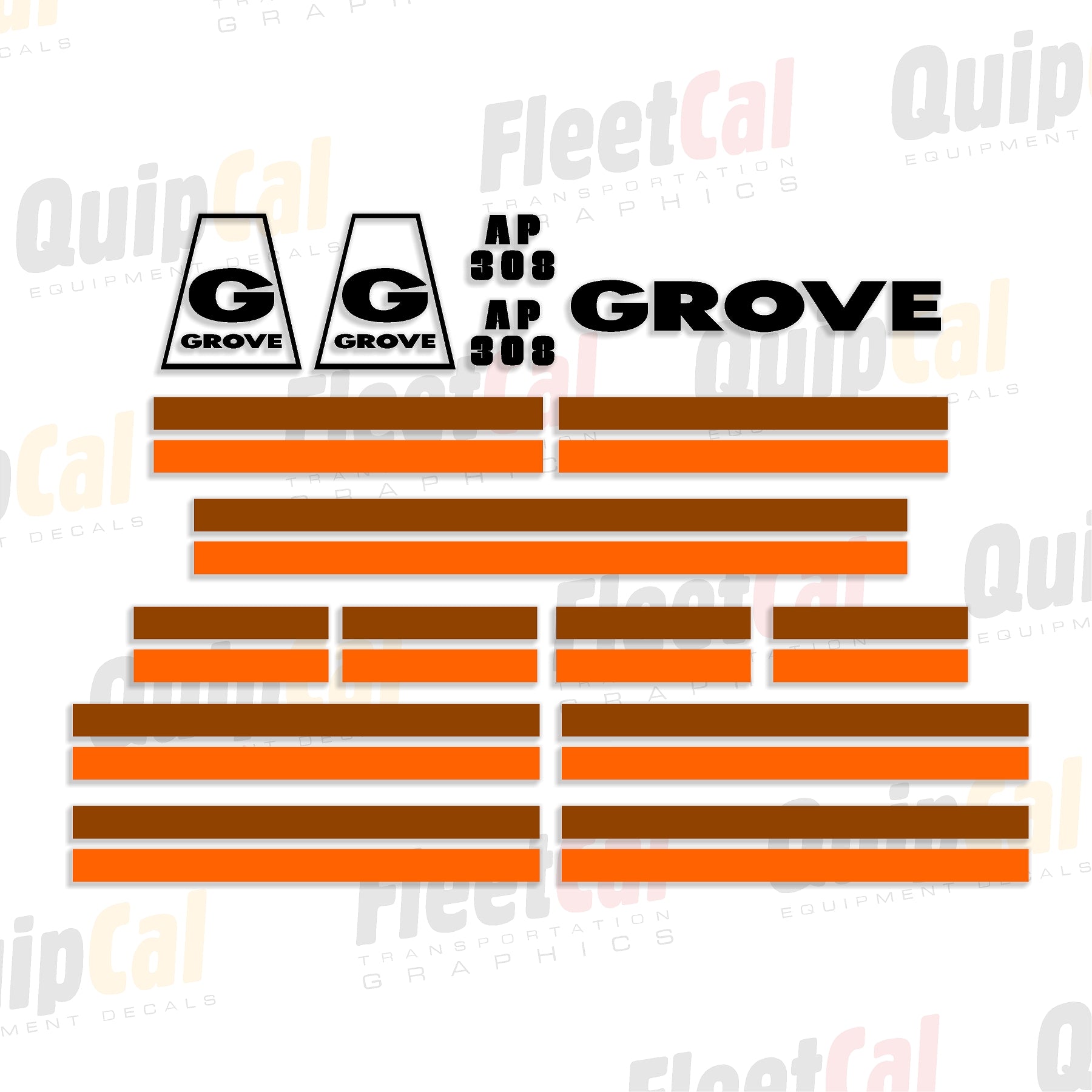 Grove Crane Decal Set