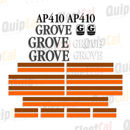 Grove Crane Decal Set