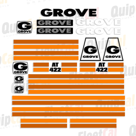 Grove Crane Decal Set