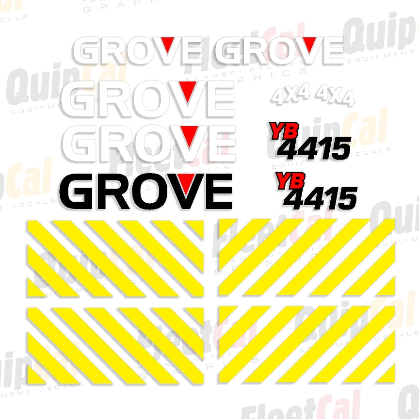 Grove Yard Boss Crane Decals